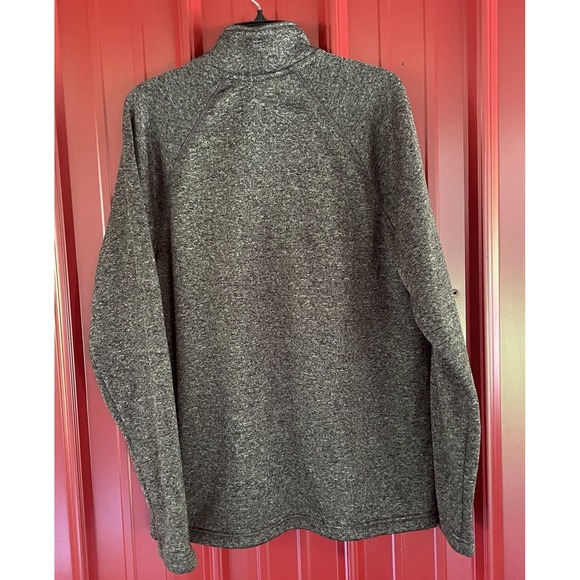 Eddie Bauer Sweater Fleece 1/4 Zip Pullover Mock Neck Chest Pocket XLarge - Picture 2 of 7